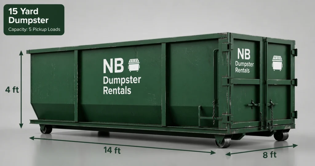 15-Yard Dumpster Rental in New Braunfels