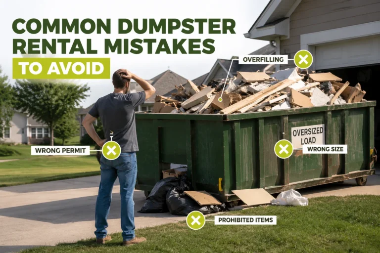 Common dumpster rental mistakes to avoid