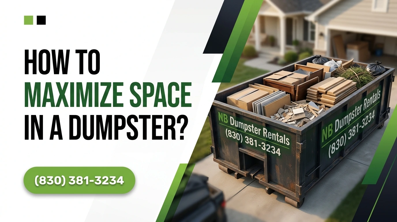 How to Maximize Space in a Dumpster
